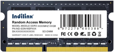 ������ ������ ��� �������� SODIMM 4GB DDR3-1600 IND-ID3N16SP04X INDILINX