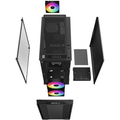������ DeepCool CC360 ARGB ��� ��, ������� ���� (���������� ������), ������, mATX