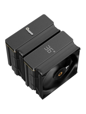 ����� Ocypus Iota A62 BK (260W, 4-pin PWM, LED temp., 158mm, Al/Cu, 6x6mm, 2x120mm, 77CFM, 29dBA, 2000RPM, S: 1851/1700/1200/115X, AM5/AM4, black)