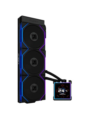 ������� �������� ���������� Lian Li HydroShift II LCD-S 360TL (GHS2LCDS36TFB BLACK) / 3.4" IPS LCD / 3x120mm ARGB PWM Fans / G89.GHS2LCDS36TFB.R0