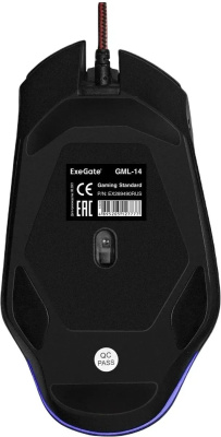 ����  Exegate GML-14 Black ��������, ���������, 4000 dpi, USB, ����: ������