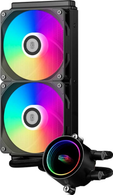 ������� �������� ���������� PcCooler DA240 BK ARGB Soc-AM5/AM4/1151/1200/1700 ������ 4-pin Al+Cu 270W Ret (DA240-BKAWXX-GL)