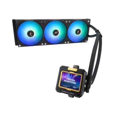 ������� ����������� ���������� Thermalright Frozen Warfram 360 Black ARGB, �������� 360 ��, 2000 ��/���, 23 ���, PWM, ������, ARGB ��������� (F-WFRAME-360-BL-ARGB)