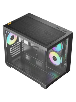 ������ Ocypus Gamma C54 BK ARGB, MATX, USB3.0*1+USB2.0*2, SIDE 2x120mm ARGB, REAR 1x120mm ARGB