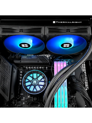 ������� �������� ���������� Thermalright Aqua Elite 240 V6 ARGB Black / 2x120mm ARGB PWM Fans / TRAE240V6AB