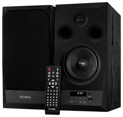 SVEN MC-20, ������, ������������ ������� 2.0, �������� 2�45 ��(RMS), M-�����, USB/microSD, �������, ���, Bluetooth, Optical (SV-014438)