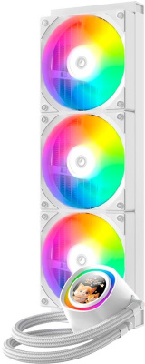 ������� ����������� ���������� ID-COOLING FX360 LCD WHITE , �����, retail