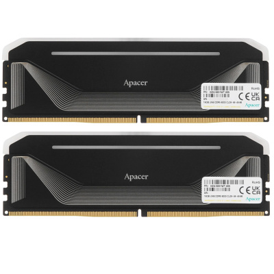 ����������� ������ Apacer  DDR5  32GB  6000MHz DIMM NOX RGB Black  Kit 2x16GB Retail AH5U32G60C622NBAA-2