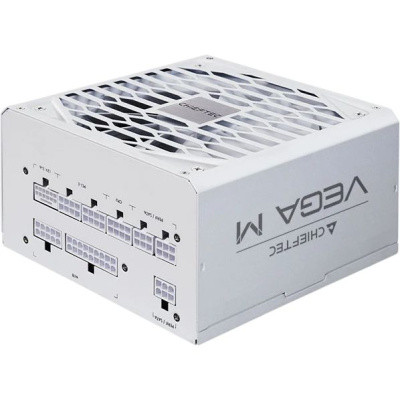 ���� ������� Chieftec Vega M White PPG-1000-CW (ATX 3.1, 1000W, 80 PLUS GOLD, Active PFC, 135mm fan, Gen5 PCIe, Full Cable Management, �����) Retail