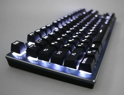 ���������� ������������ Gembird KBW-G540L, ������������,BT 5.0/2,4���, ���,������.Outemu Blue,87 ��.,���.���.