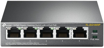 TP-Link TL-SG1005P 5-�������� ���������� ���������� ���������� � 4 ������� PoE SMB