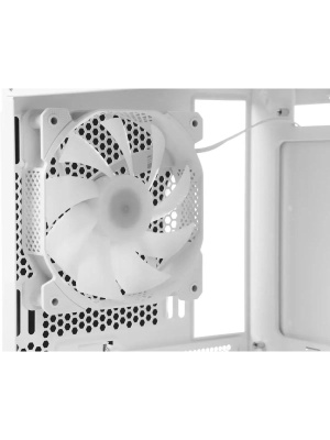 ������ Formula V Line TimberLine T0 White, ATX, wood+plastic front, TYPE-C*1, USB3.0*2, FRONT 3x120mm FRGB, REAR 1x120mm FRGB