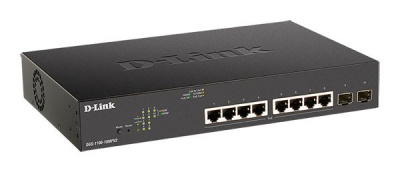 ������������� L2 PoE-���������� D-Link DGS-1100-10MPV2/A3A 8�1000Base-T, 2x1000Base-X SFP, PoE-������ 130 ��