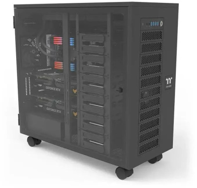 ������ Thermaltake AX700 GLASS ������ ��� �� XL-ATX 8x140mm 2x200mm 2xUSB3.0 audio bott PSU