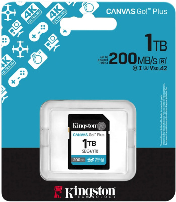 ���� ����� SDXC 1TB Kingston SDG4/1TB Canvas Go! Plus w/o adapter