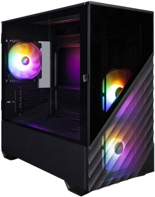 ������ 1STPLAYER DK D7 Black  mATX  3x120mm LED fans  D7-BK-3F1