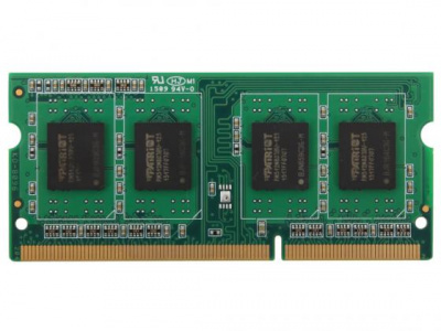����������� ������ ��� ��������� SO-DDR3 4Gb PC12800 1600MHz Patriot PSD34G160081S