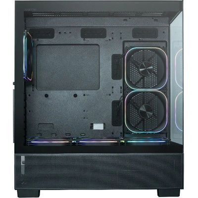������ XASTRA Q500 6ARGB-FG-C10-UC Black ATX/Aquarium/Screewless/ 6x120mm ARGB PWM FG fans/Argb+PWM HUB 10port/ Type-C/ Q500-6FG12A-C10-UC