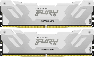 ������ �����������/ Kingston 32GB 6400MT/s DDR5 CL32 DIMM (Kit of 2) FURY Renegade White XMP (KF564C32RWK2-32)