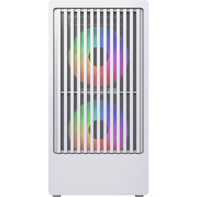 ������ Powercase Mistral SM07 ARGB, Tempered Glass, 3x120mm ARGB PWM fans, �����, mATX  (CMMSM07W-A3)