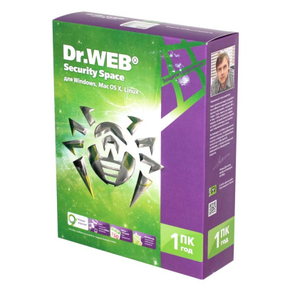 ��������� Dr. Web Security Space 1 ��/1 ��� (BHW-B-12M-1-A3)