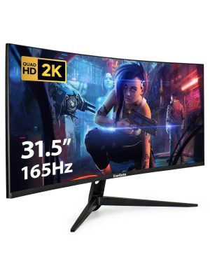 ������� ExeGate 31.5"�Combat EC3200TA {VA Curved 2560x1440 165Hz 1ms 16:9 300cd 3500:1 178/178 HDMI2.0 2xDisplayPort Speakers RGB-���������} [EX299470RUS]