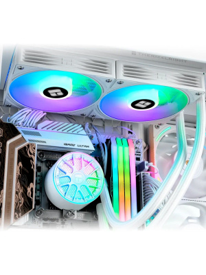 ������� �������� ���������� Thermalright Aqua Elite 240 V6 ARGB White / 2x120mm ARGB PWM Fans / TRAE240V6AW
