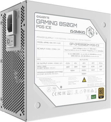 ���� ������� �� Gigabyte GME850GM PG5 ICE 850W, 80+Platinum, �����