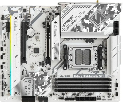 ����������� ����� ASRock B650 Steel Legend WiFi, Socket AM5, AMD B650, ATX, Ret