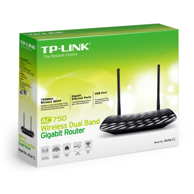 ������ Tp-link Archer C2 AC750 2.4 ��� �� 300 ����/� / 5 ��� �� 433 ����/� USB2.0