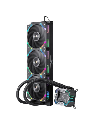 ������� �������� ���������� 1STPLAYER X-360 Black / 3x120mm, ARGB, IPS display / X-360-BK