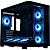 ������ XASTRA QR600 7ARGB C10-UC  Black ATX/Aquarium/Curve Glass //Led Strip/7x120mm ARGB PWM FM fans/Argb+PWM HUB 10port/ Type-C/ QR600-7FM12A-C10-UC-L