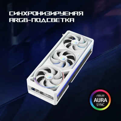 ���������� ASUS NVIDIA GeForce RTX 5080 ROG Astral White OC 16GB, ROG-ASTRAL-RTX5080-O16G-WHITE, (90YV0LV4-M0NA00)