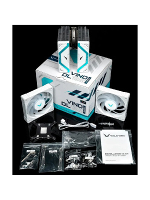 ����� Valkyrie DL125 Vind White / 6HPx6mm, 230W TDP, 2x120mm ARGB fans, 800-1850RPM, 80CFM, 29dBA / HW NA125-W