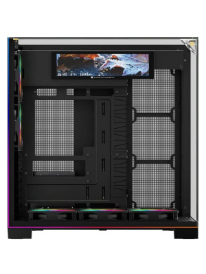 ������ Thermalright TR-A70 Vision FAN5-C / Black / TG / 5x120mm ARGB PWM Fans / ARGB Strip / 9.16'' LCD screen / USB TYPE-C / ATX  / TRA70VF5CB