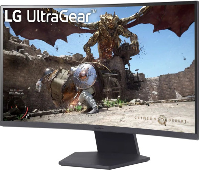 ������� LG 27" 27GS60QC-B UltraGear VA 2560x1440 180Hz 1ms, ������