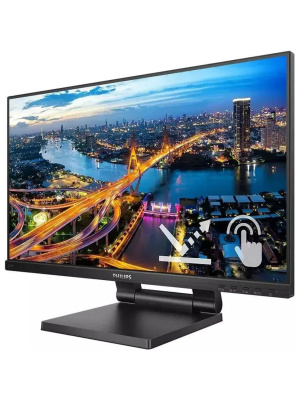 ������� Philips 242B1TC 23,8" 1920�1080@75�� IPS W-LED 16:9 SmoothTouch 4ms VGA HDMI DP 4xUSB3.0 50M:1 1000:1 170/160 250cd Tilt HAS Speakers Black