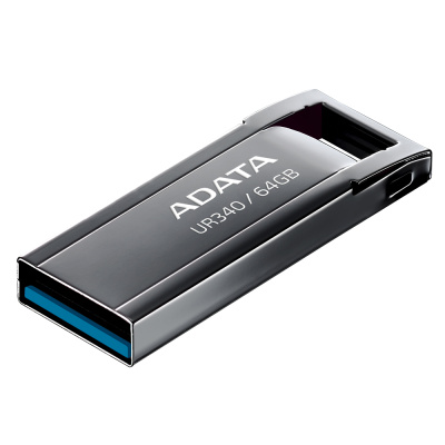 ������ 64 �� USB 3.2 Gen 1 ADATA UR340, ������ (AROY-UR340-64GBK)