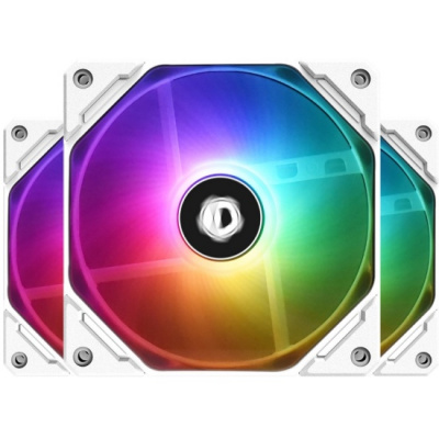 ���������� ID-COOLING TF-12025-ARGB-TRIO-SNOW (3 in 1) 120x120x25�� (PWM, ��������� ����, ������-�����, ARGB, 500-1500��/���) BOX