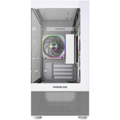 ������ Powercase Vision Micro M2 ARGB, Tempered Glass, 3x 120mm ARGB PWM Fan, �����, mATX  (CVMWM2-A3)