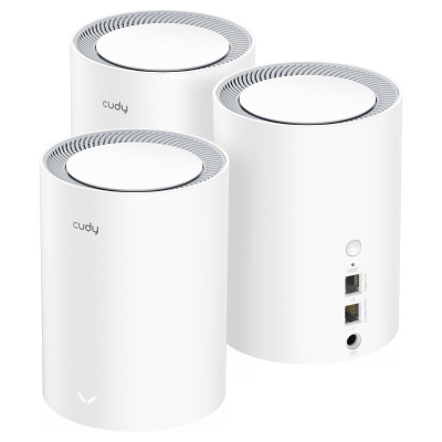 ������������� Cudy M3000(3-Pack), AX3000, Wi-Fi 6, AX3000, 2.4/5���, 1 LAN, �����