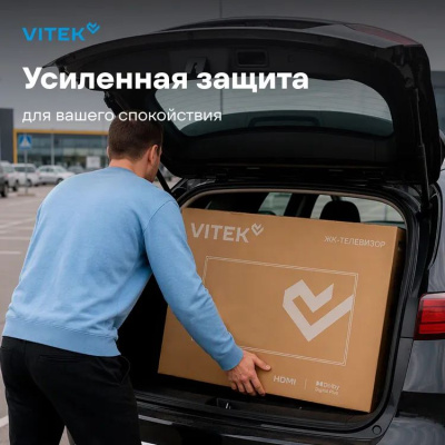 ��������� LED Vitek 43" VT-43FBS310 FHD 60Hz Google TV WiFi Smart TV ������