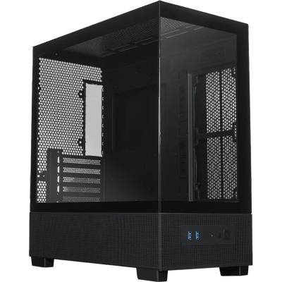 ������ XASTRA Q500M-0F Black mATX/Aquarium/Screewless/no fans/ Q500M-0F
