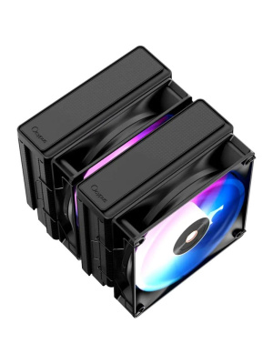 ����� Ocypus Delta A62 BK ARGB, 2x120mm ARGB FAN, Top Panel, 6 HEAT PIPES, 4-PIN PWM, 500-2000 RPM, 29DBA, HYDRO BEARING, LGA115X/1200/1700/18XX, AM4/AM5