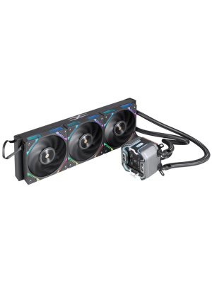 ������� �������� ���������� 1STPLAYER X-360 Black / 3x120mm, ARGB, IPS display / X-360-BK