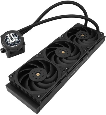 ������� �������� ���������� Thermalright Core Vision 360 Soc-AM5/AM4/1200/1700/1851 ������ 4-pin 28.1dB Al LCD Ret (C-VISION-360-BL)