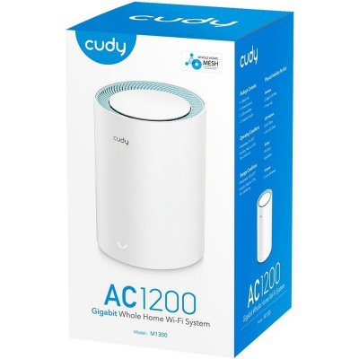 ��������� Mesh ������ CUDY M1300(1-Pack), Wi-Fi 5, AC1200, 2.4/5���, �����