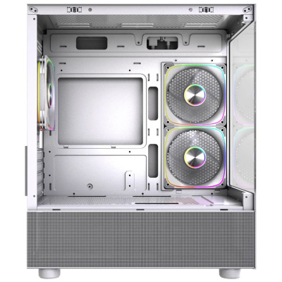 ������ Powercase Vision Micro M2 ARGB, Tempered Glass, 3x 120mm ARGB PWM Fan, �����, mATX  (CVMWM2-A3)