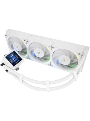 ��� Thermalright Frozen Vision 360 V2 (360mm, LED, White, ARGB/ Fans: 3x120mm, 69CFM, 27dBA, 2150RPM/ Pump height 60mm, 23dBA, 3000RPM, Rad thickness 27mm/ S: 1700, 1200, 1851, 115X, 2011, 2066, AM5, AM4)
