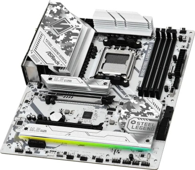 ����������� ����� ASRock B650 Steel Legend WiFi, Socket AM5, AMD B650, ATX, Ret